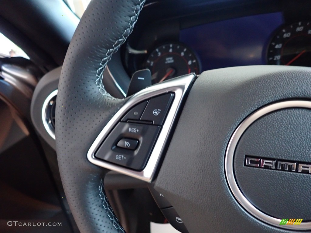 2021 Chevrolet Camaro SS Convertible Jet Black Steering Wheel Photo #139612341
