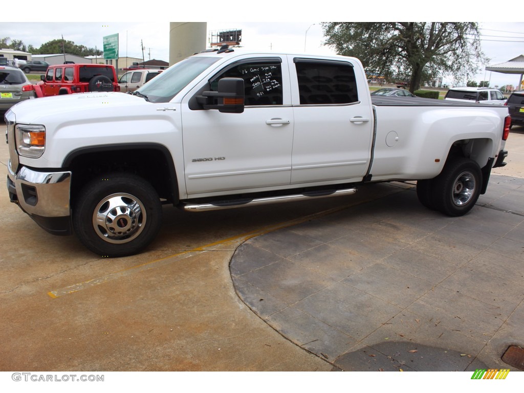 Summit White 2016 GMC Sierra 3500HD SLE Crew Cab 4x4 Exterior Photo #139612761