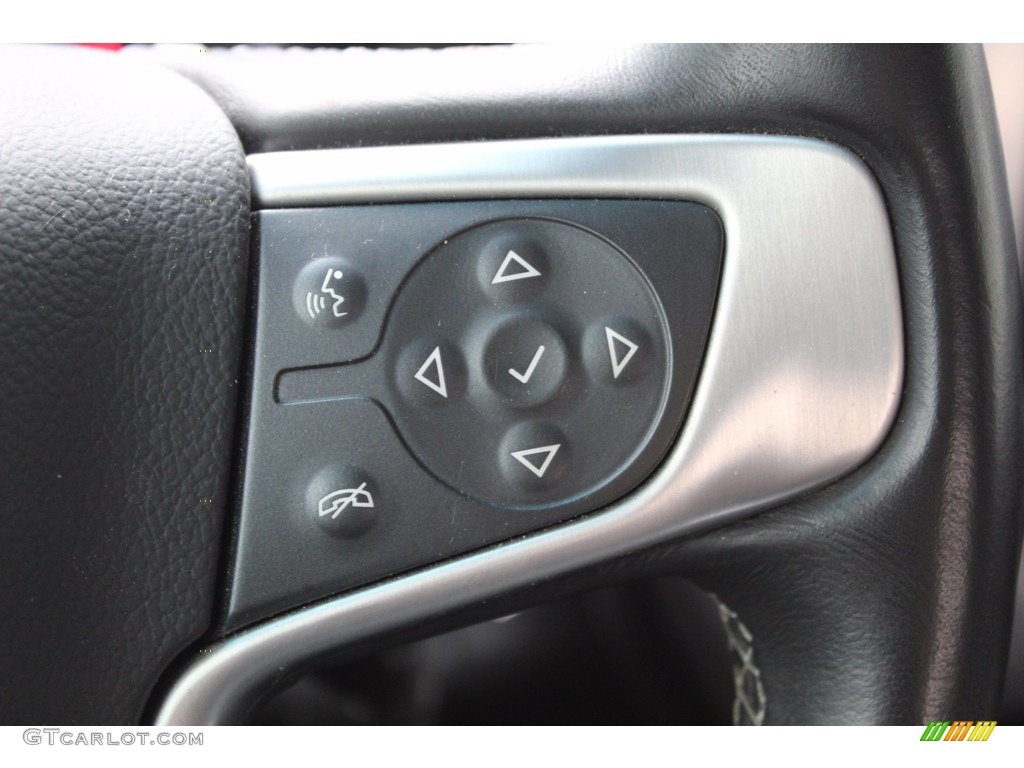 2016 GMC Sierra 3500HD SLE Crew Cab 4x4 Jet Black Steering Wheel Photo #139612854