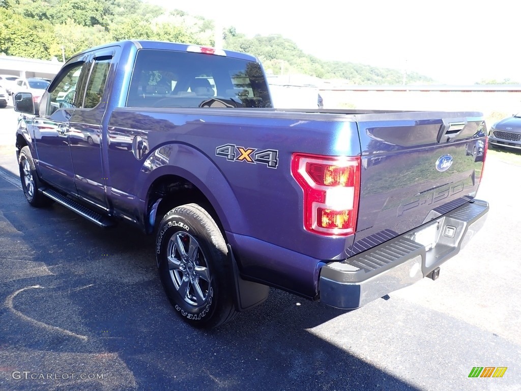 2018 F150 XLT SuperCab 4x4 - Blue Jeans / Earth Gray photo #6