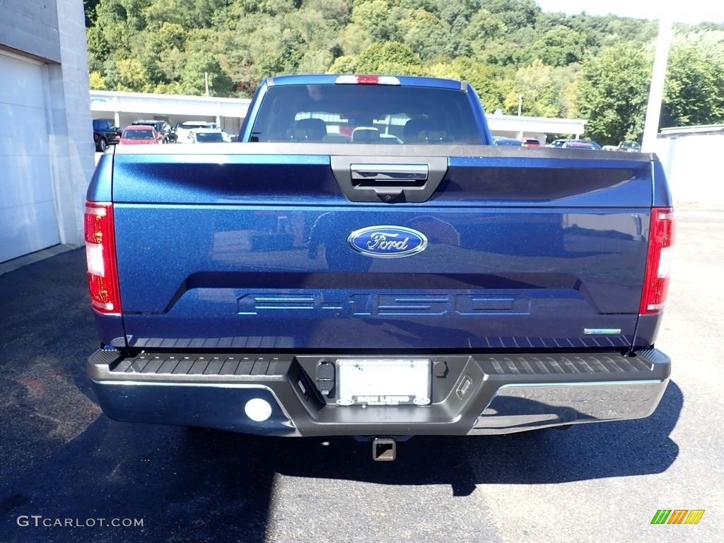 2018 F150 XLT SuperCab 4x4 - Blue Jeans / Earth Gray photo #7