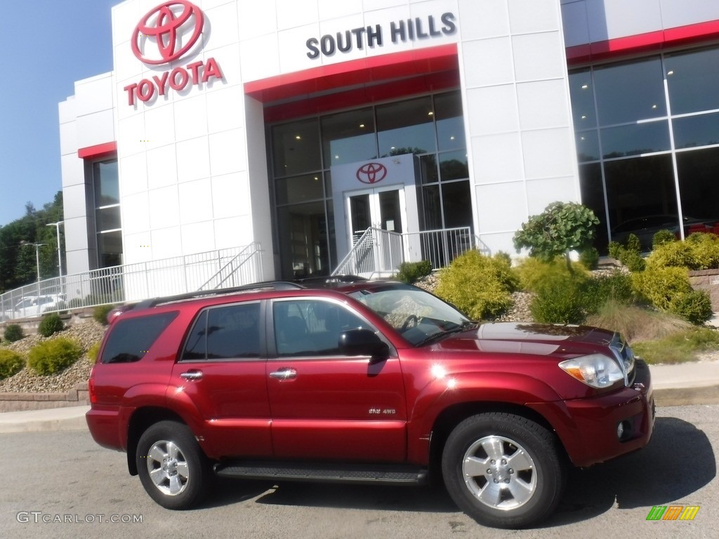 2008 4Runner SR5 4x4 - Salsa Red Pearl / Stone Gray photo #2