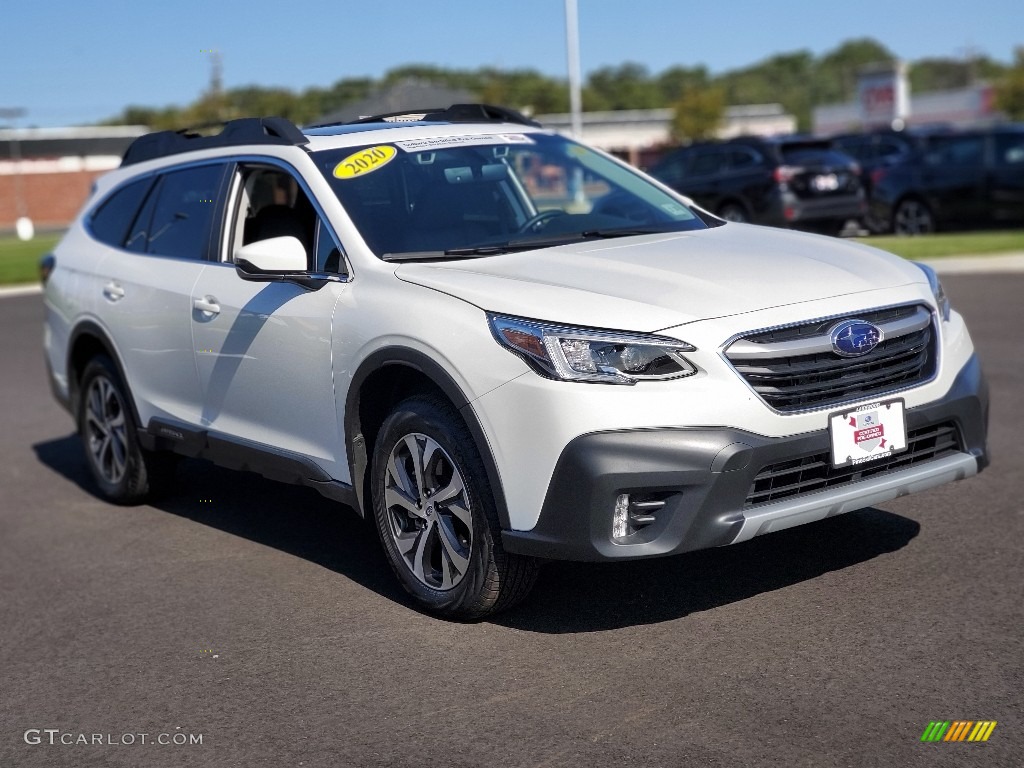 Crystal White Pearl 2020 Subaru Outback 2.5i Limited Exterior Photo #139616050