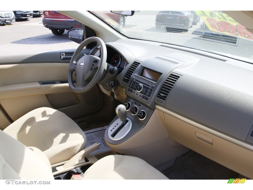 2009 Sentra 2.0 S - Fresh Powder White / Beige photo #15