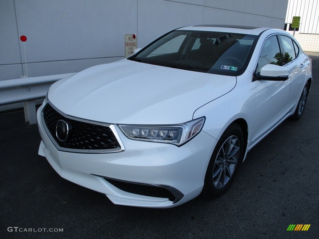 Platinum White Pearl 2020 Acura TLX Technology Sedan Exterior Photo #139619515