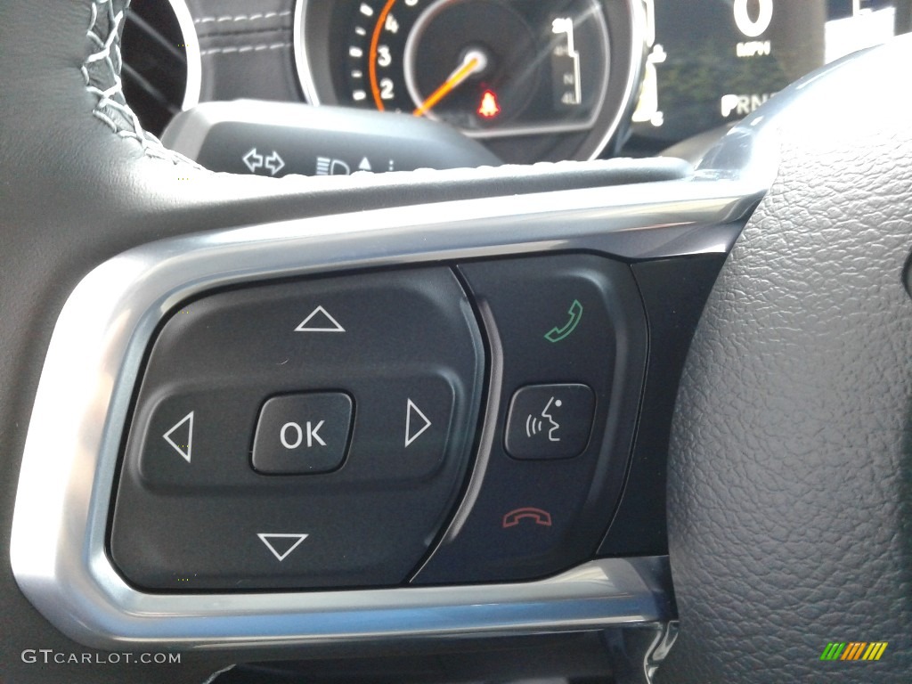 2021 Jeep Gladiator Overland 4x4 Black Steering Wheel Photo #139620475