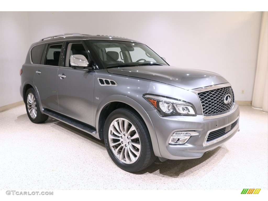 Graphite Shadow 2015 Infiniti QX80 AWD Exterior Photo #139620700