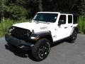 2021 Bright White Jeep Wrangler Unlimited Willys 4x4  photo #2