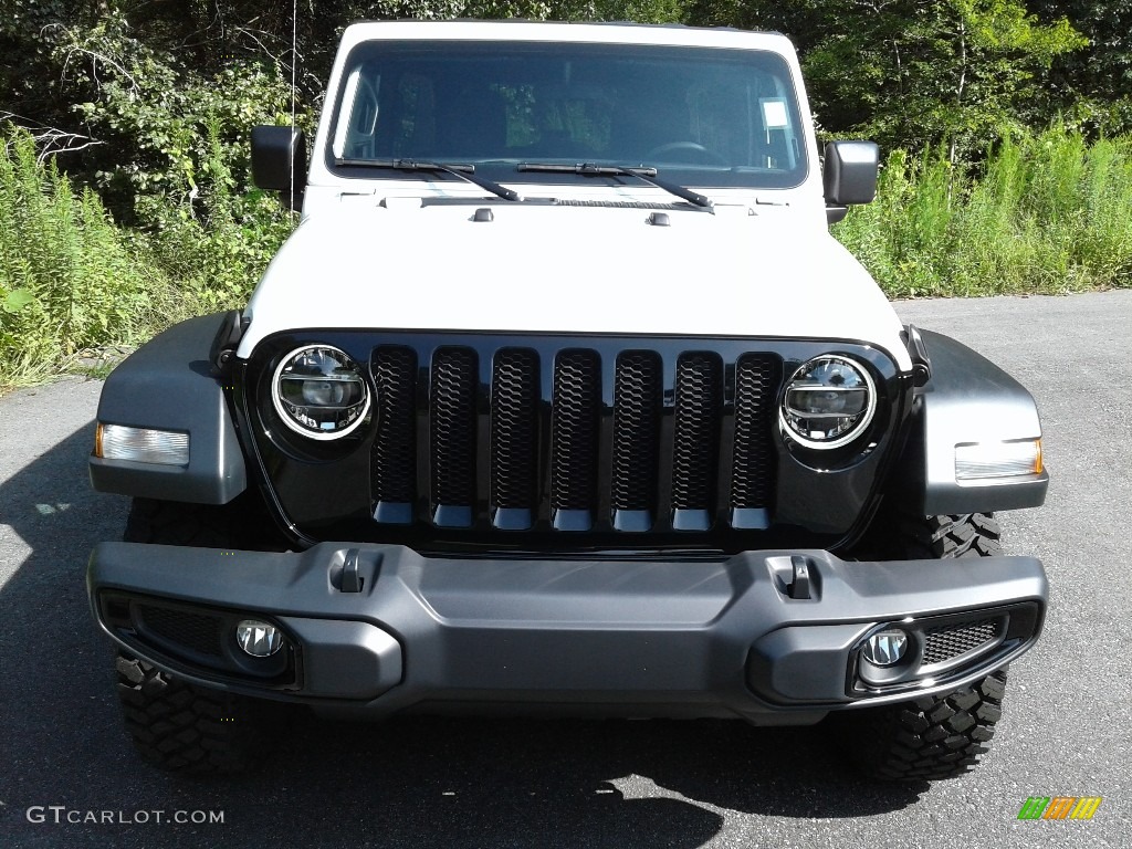 2021 Wrangler Unlimited Willys 4x4 - Bright White / Black photo #3