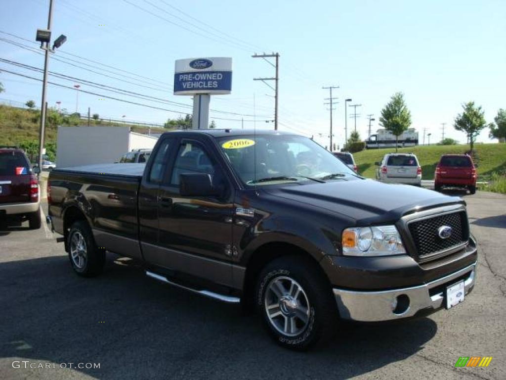 2006 F150 XLT Regular Cab - Dark Stone Metallic / Tan photo #1