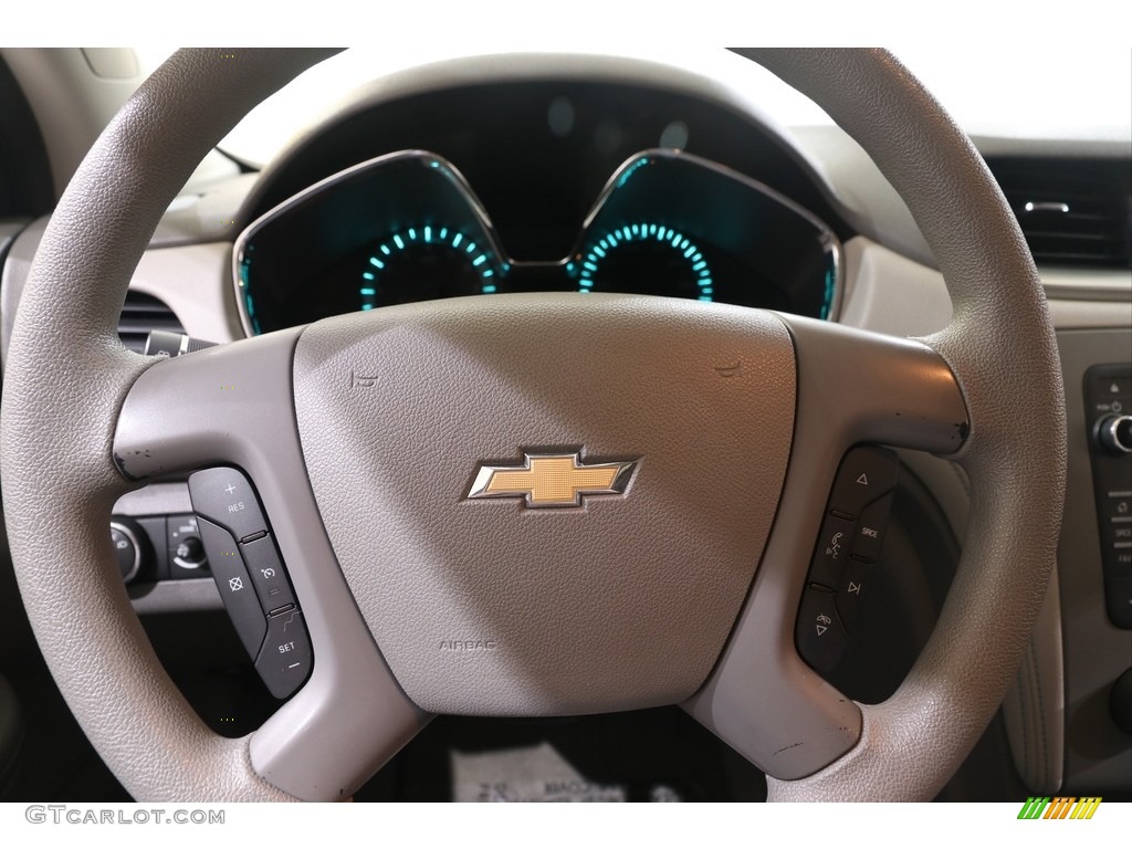2013 Chevrolet Traverse LS Dark Titanium/Light Titanium Steering Wheel Photo #139622458