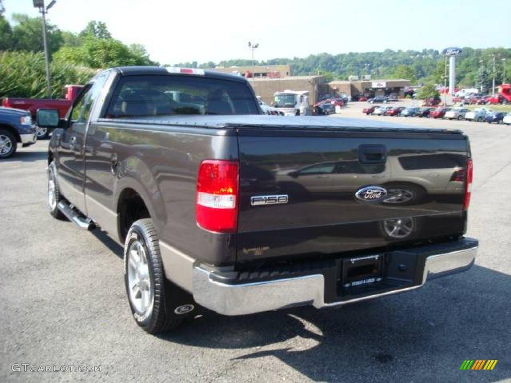 2006 F150 XLT Regular Cab - Dark Stone Metallic / Tan photo #5