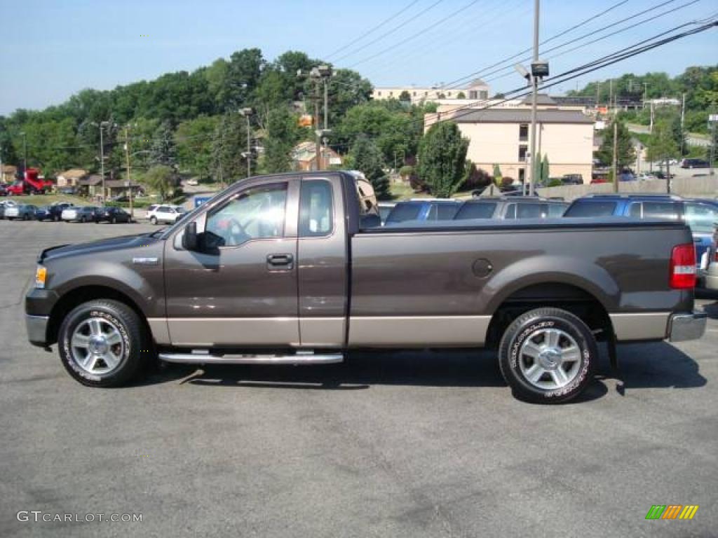 2006 F150 XLT Regular Cab - Dark Stone Metallic / Tan photo #6