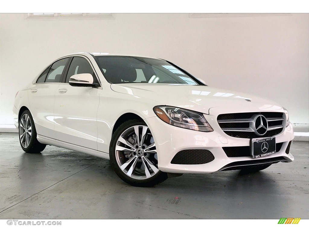 Polar White 2018 Mercedes-Benz C 300 Sedan Exterior Photo #139623295