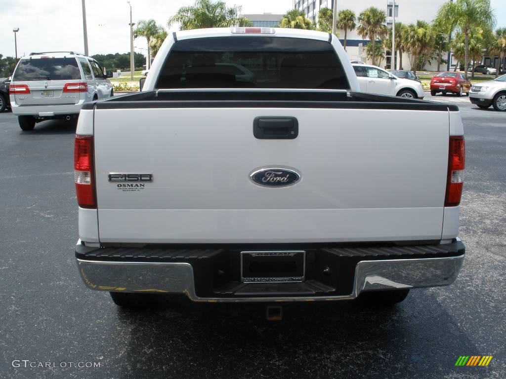 2006 F150 Lariat SuperCrew 4x4 - Oxford White / Black photo #4
