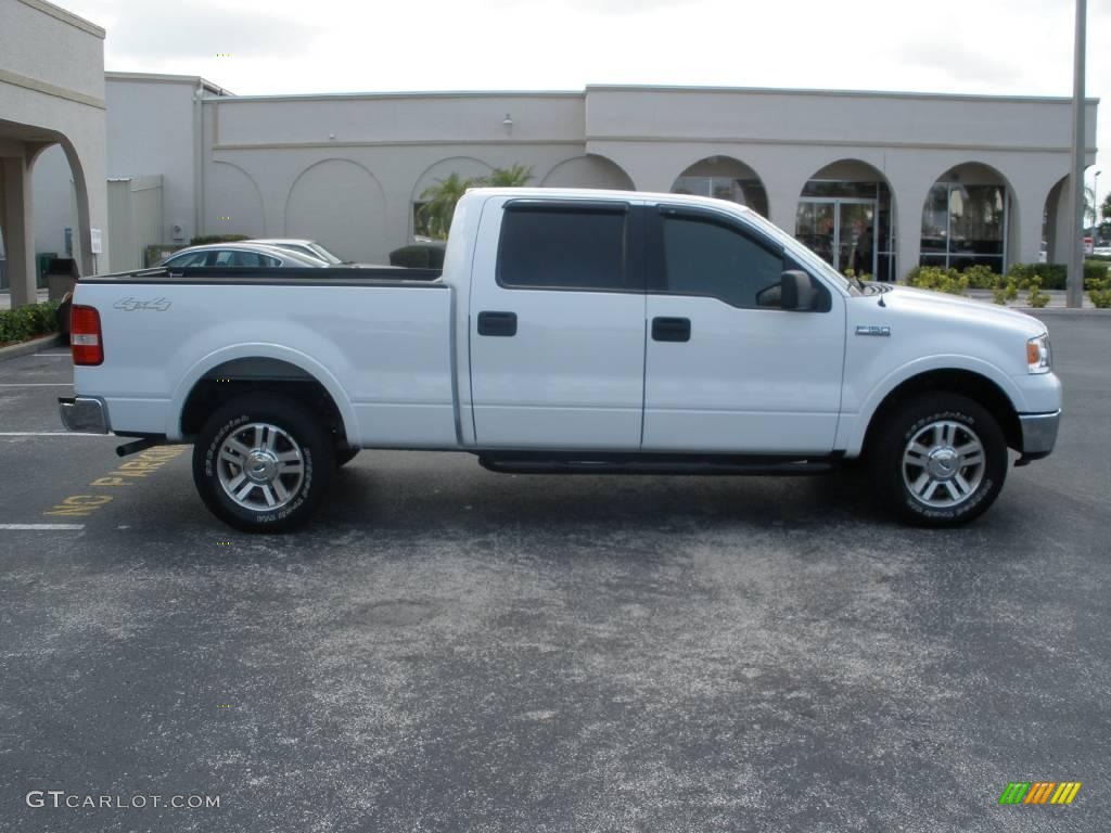 2006 F150 Lariat SuperCrew 4x4 - Oxford White / Black photo #6