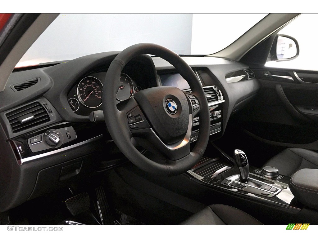 2017 BMW X3 sDrive28i Black Dashboard Photo #139624841