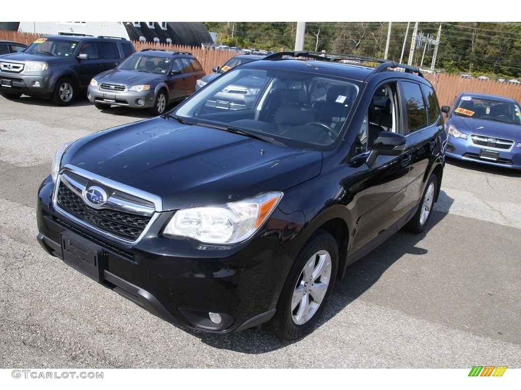 2014 Forester 2.5i Touring - Crystal Black Silica / Black photo #1