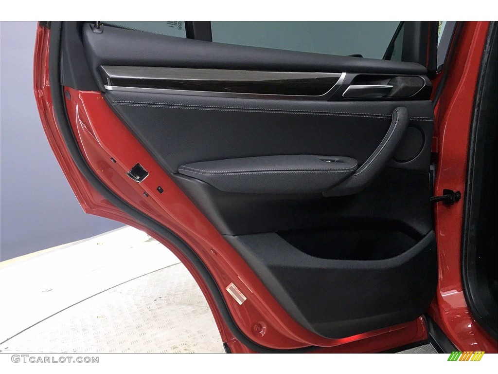 2017 BMW X3 sDrive28i Black Door Panel Photo #139624933