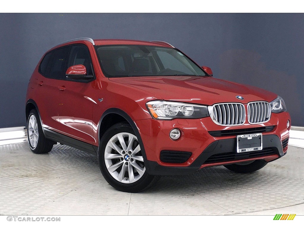 Melbourne Red Metallic 2017 BMW X3 sDrive28i Exterior Photo #139625200
