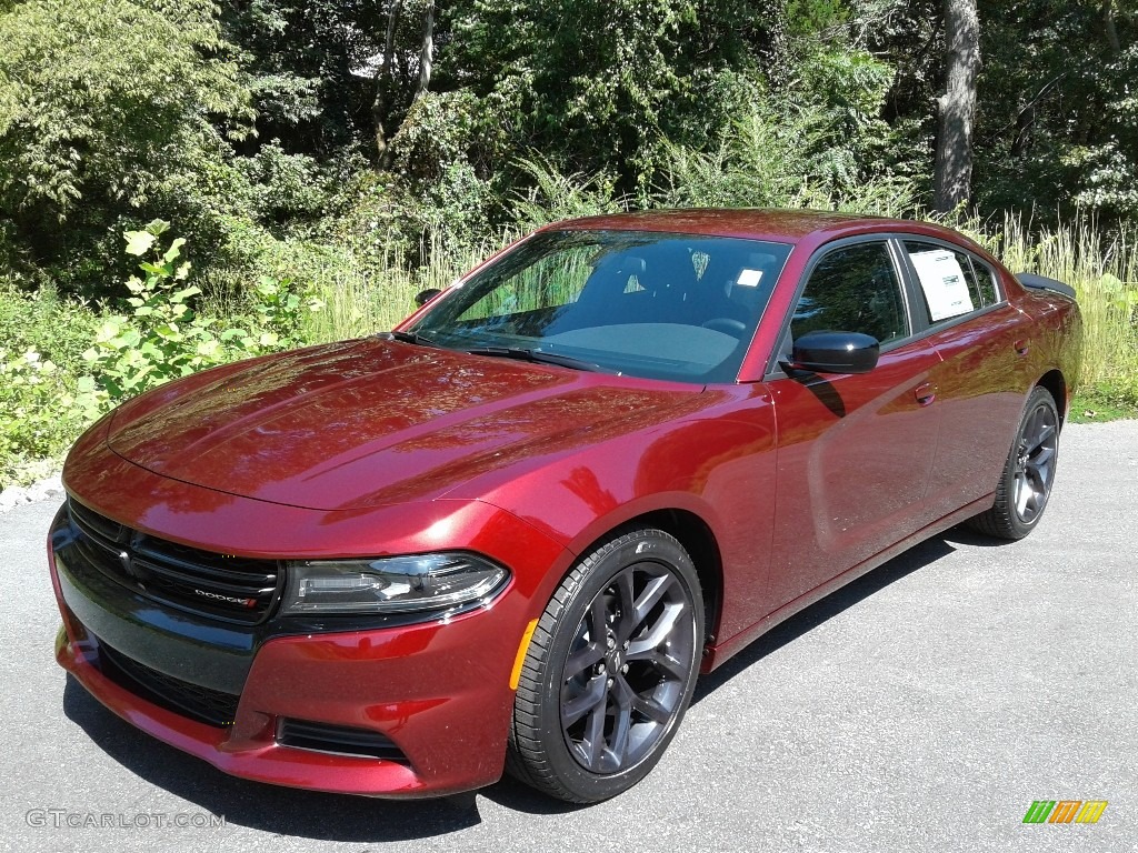 2020 Charger SXT - Octane Red / Black photo #2