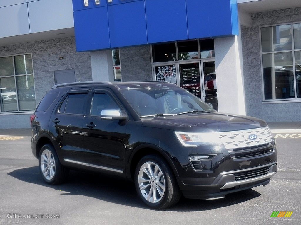 2019 Explorer XLT 4WD - Agate Black / Medium Black/Desert Copper photo #1