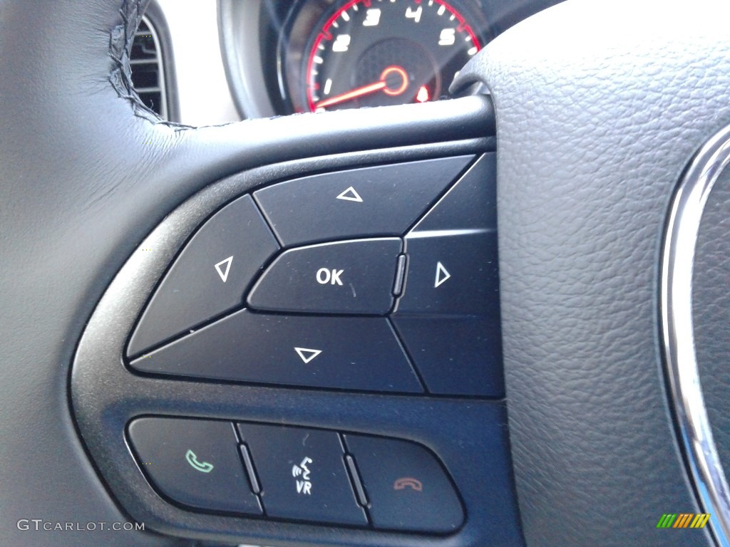 2020 Dodge Charger SXT Black Steering Wheel Photo #139625938