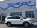 2018 White Diamond Pearl Honda Pilot EX-L AWD  photo #2