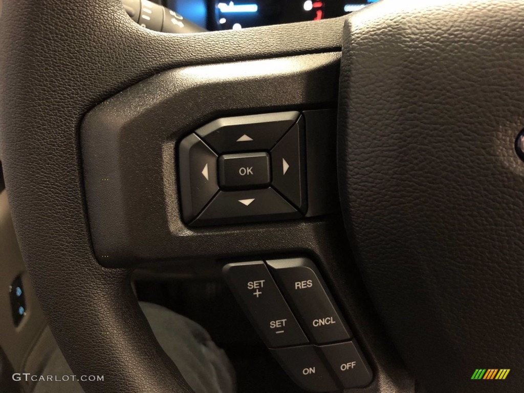 2020 Ford F150 STX SuperCrew 4x4 Black Steering Wheel Photo #139627954