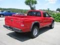 2002 Flame Red Dodge Dakota SXT Club Cab  photo #4