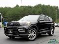 2020 Agate Black Metallic Ford Explorer XLT 4WD  photo #1