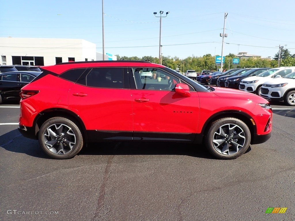 Red Hot 2021 Chevrolet Blazer RS AWD Exterior Photo #139629400