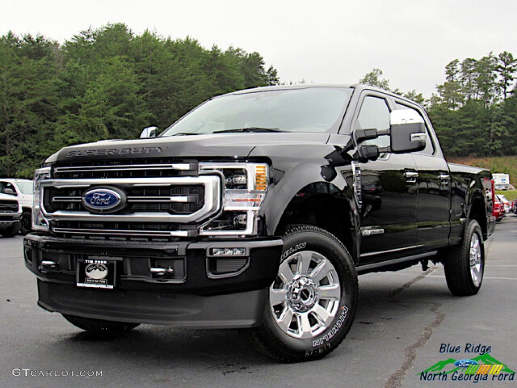 2020 F250 Super Duty Platinum Crew Cab 4x4 - Agate Black / Dark Marsala photo #1