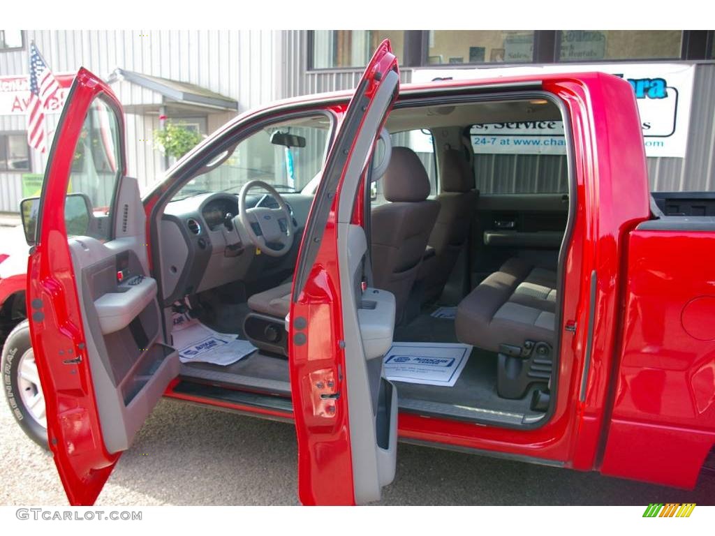 2004 F150 FX4 SuperCrew 4x4 - Bright Red / Dark Flint photo #5