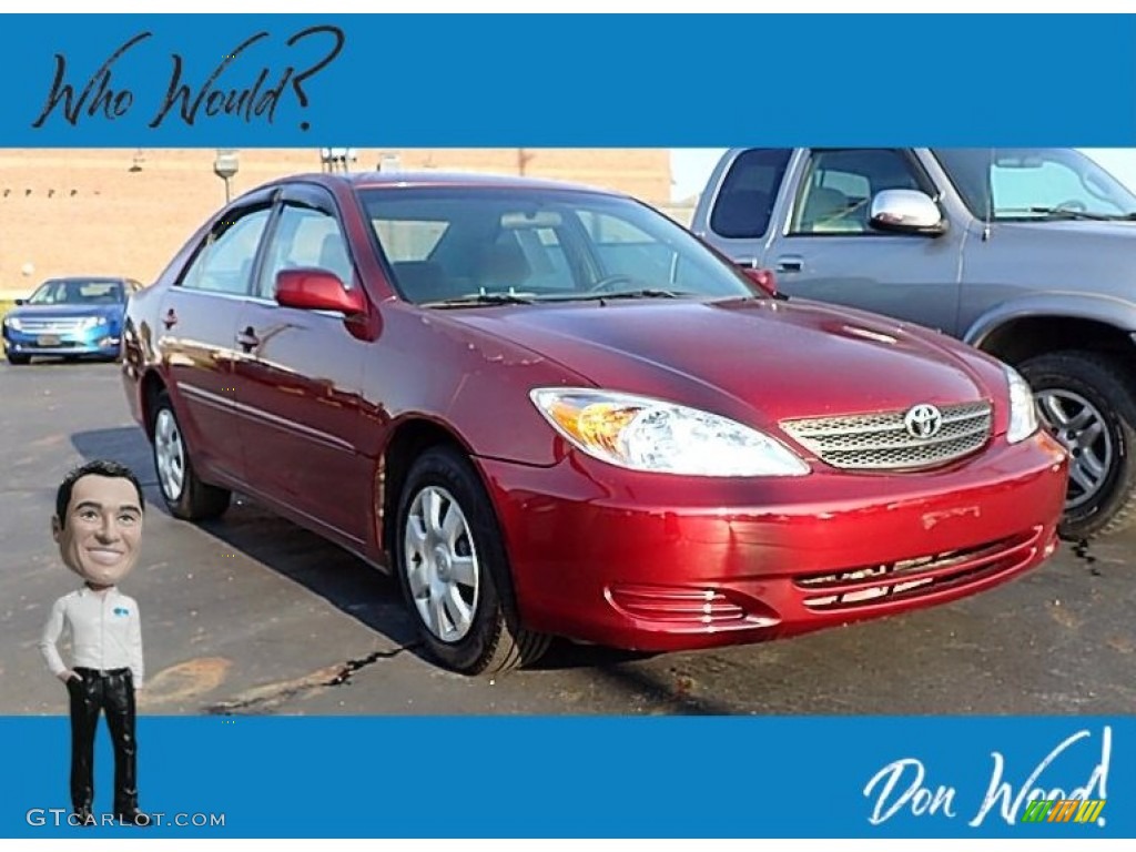 2004 Camry LE - Salsa Red Pearl / Stone photo #1
