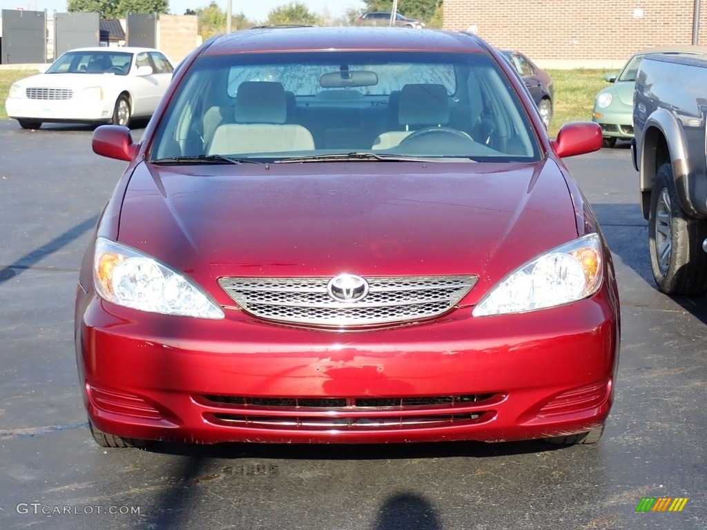 2004 Camry LE - Salsa Red Pearl / Stone photo #4