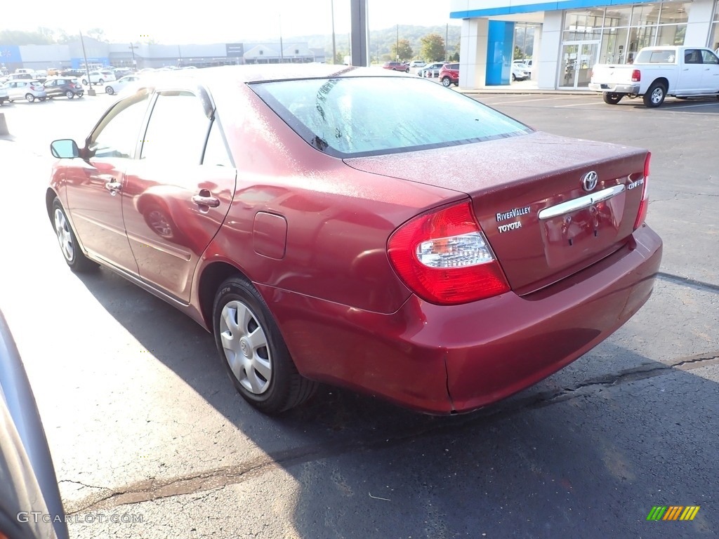2004 Camry LE - Salsa Red Pearl / Stone photo #13