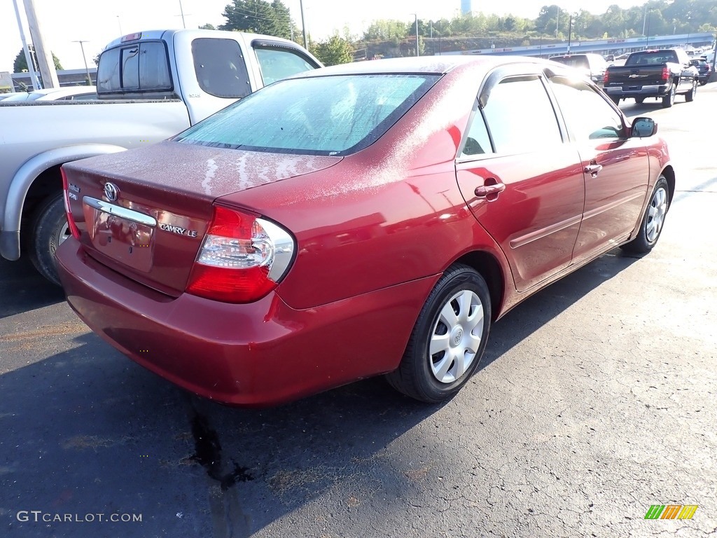 2004 Camry LE - Salsa Red Pearl / Stone photo #15