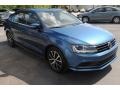 2017 Silk Blue Metallic Volkswagen Jetta SE  photo #2