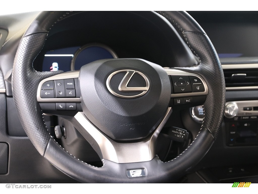 2016 Lexus GS 350 F Sport AWD Black Steering Wheel Photo #139633035