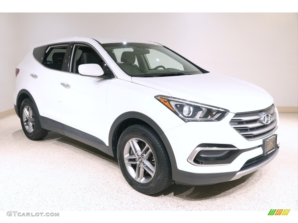 Pearl White 2017 Hyundai Santa Fe Sport AWD Exterior Photo #139633512