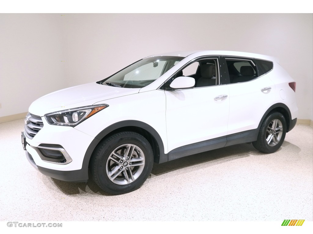 Pearl White 2017 Hyundai Santa Fe Sport AWD Exterior Photo #139633557