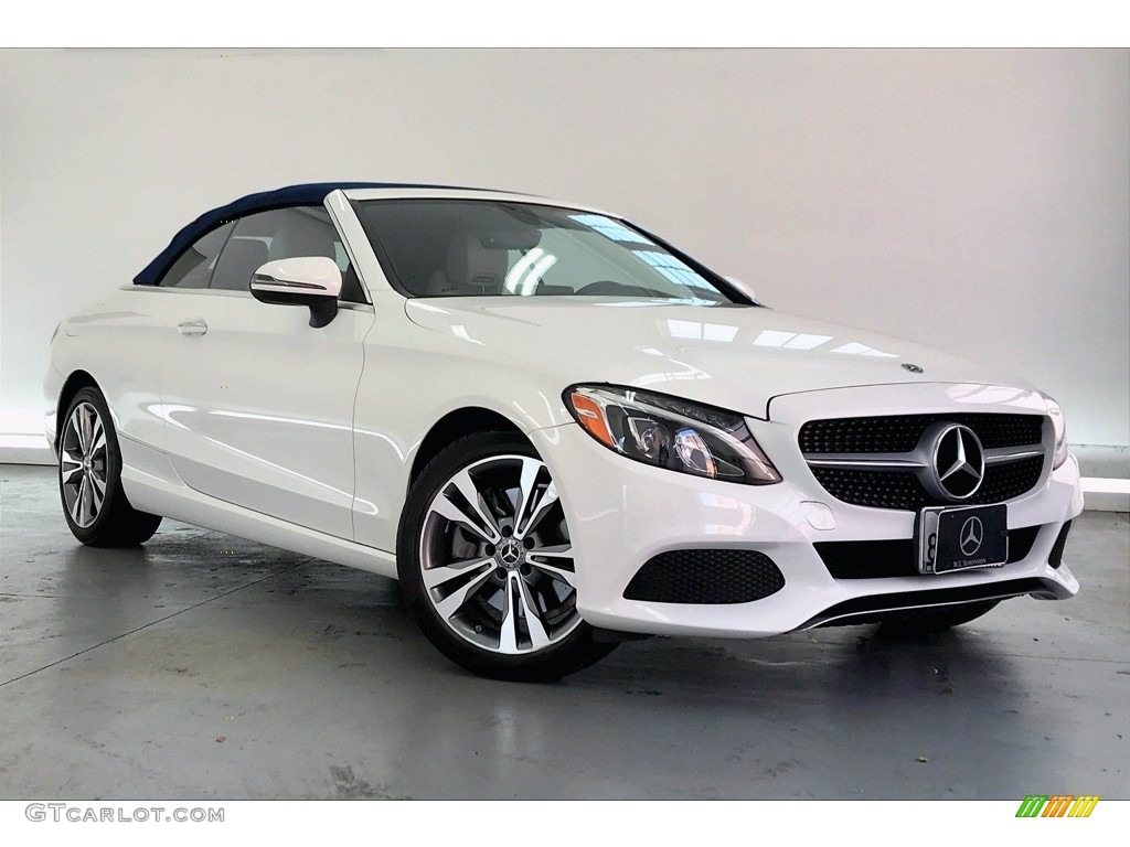 Polar White 2018 Mercedes-Benz C 300 Cabriolet Exterior Photo #139634592