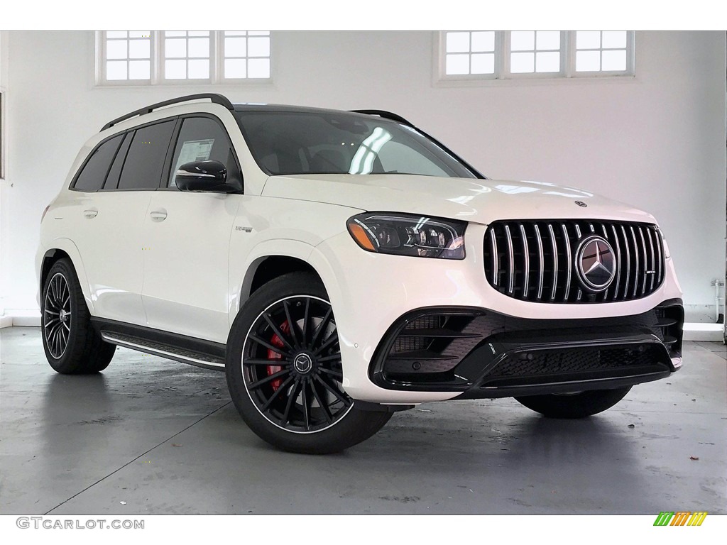 designo Diamond White Metallic 2021 Mercedes-Benz GLS 63 AMG 4Matic Exterior Photo #139636824