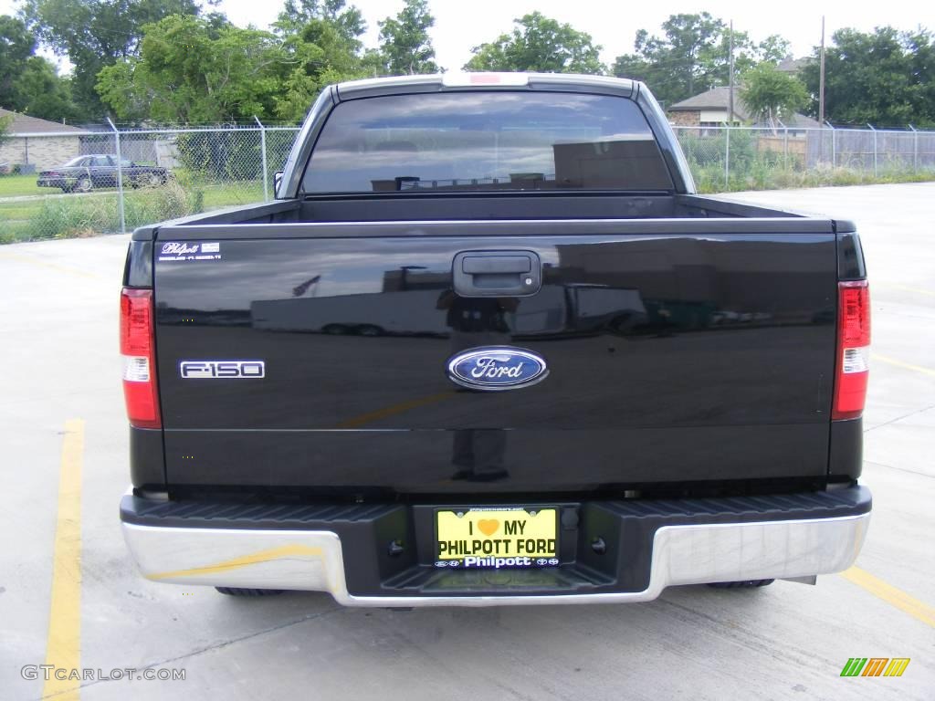 2006 F150 XLT SuperCab - Black / Tan photo #4