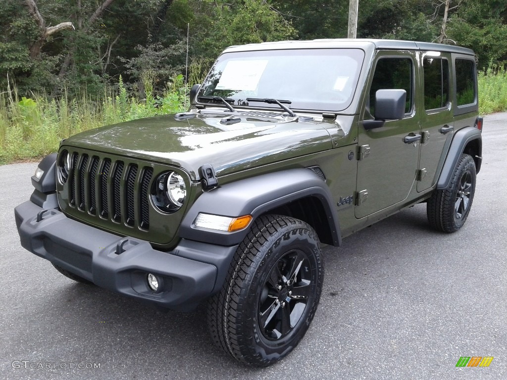 Sarge Green 2021 Jeep Wrangler Unlimited Sport 4x4 Exterior Photo #139638027