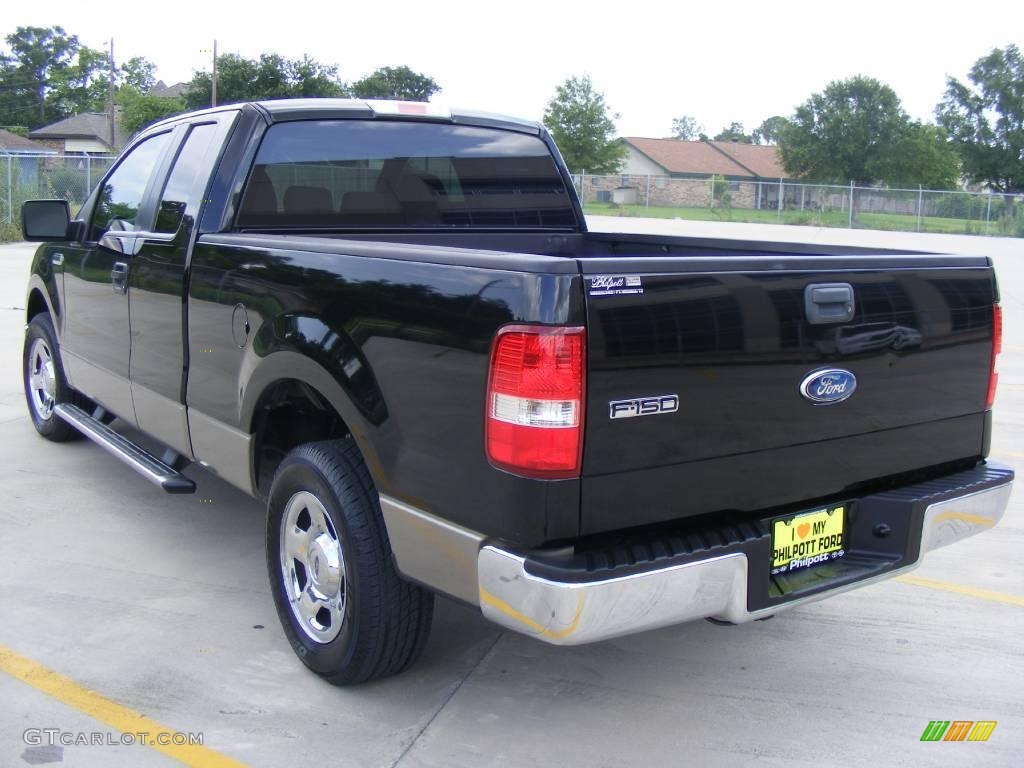 2006 F150 XLT SuperCab - Black / Tan photo #5