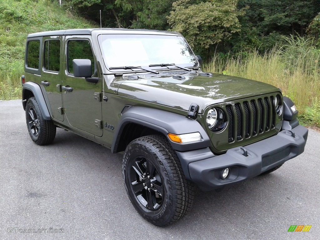 Sarge Green 2021 Jeep Wrangler Unlimited Sport 4x4 Exterior Photo #139638131