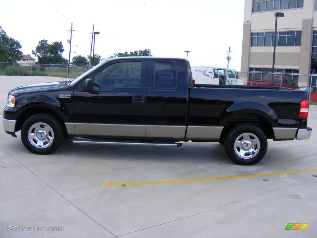 2006 F150 XLT SuperCab - Black / Tan photo #6