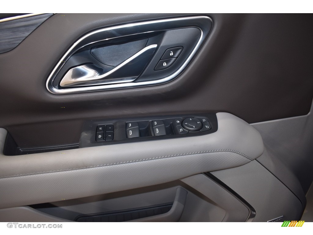 2021 GMC Yukon SLT 4WD Dark Walnut/­Slate Door Panel Photo #139639176